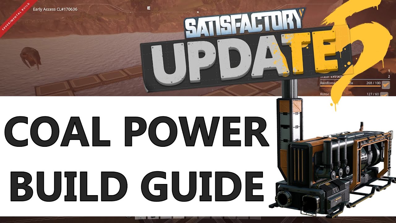 Build 300 MW Coal Power Plant in Satisfactory: Starter Guide