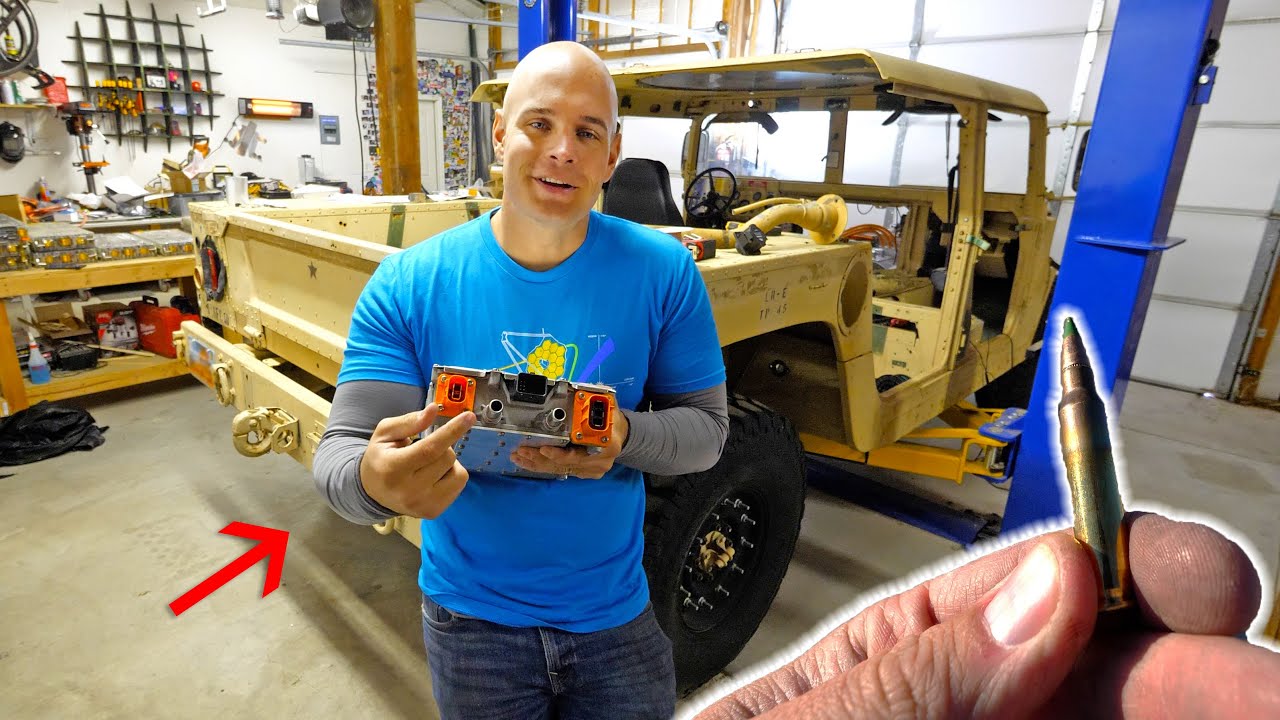 Bulletproof Onboard Charger Install for Humvee EV Conversion