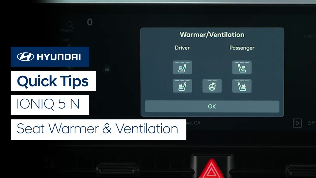 How to Instantly Access Hyundai Ioniq 5N Seat Warmers & Ventilation