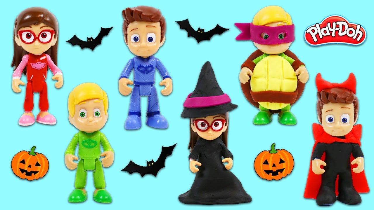 DIY PJ Masks Play-Doh Halloween Costumes for Kids