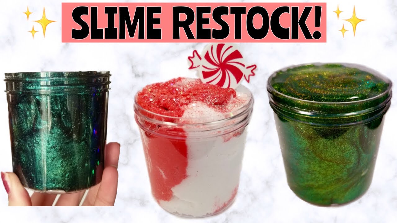 New December Slime Restock: Textures & Discounts