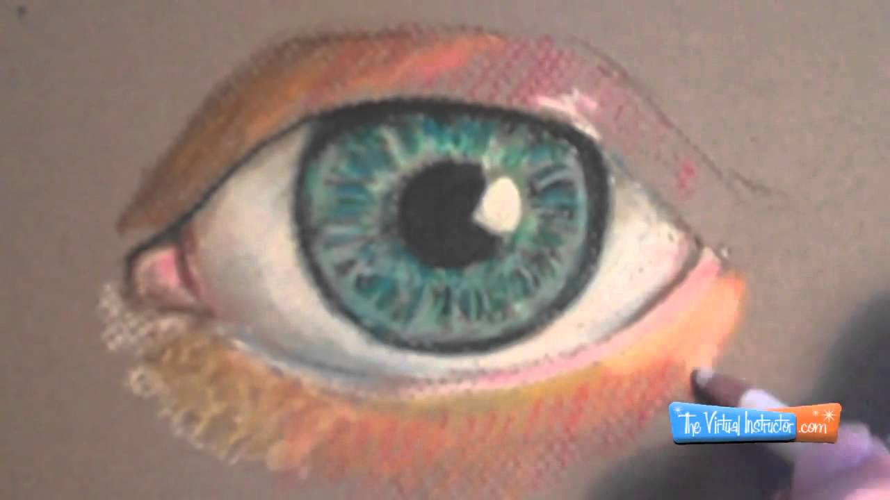 Master Realistic Eye Drawing With Pastel Pencils