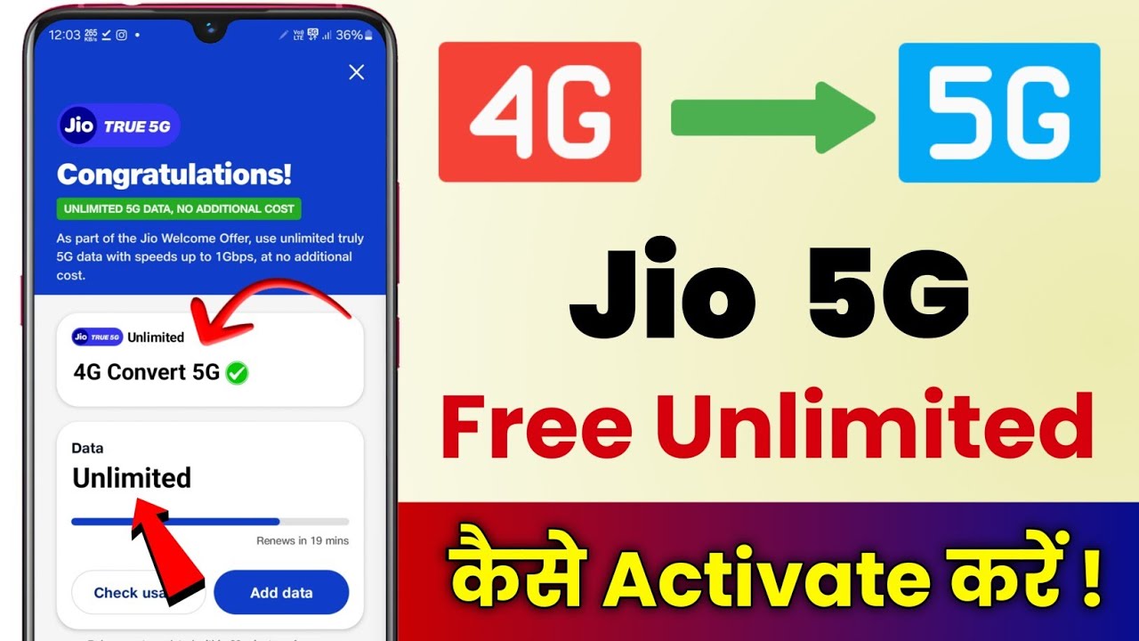title：How to Convert Jio 4G to 5G for Unlimited Data (Step-by-Step)