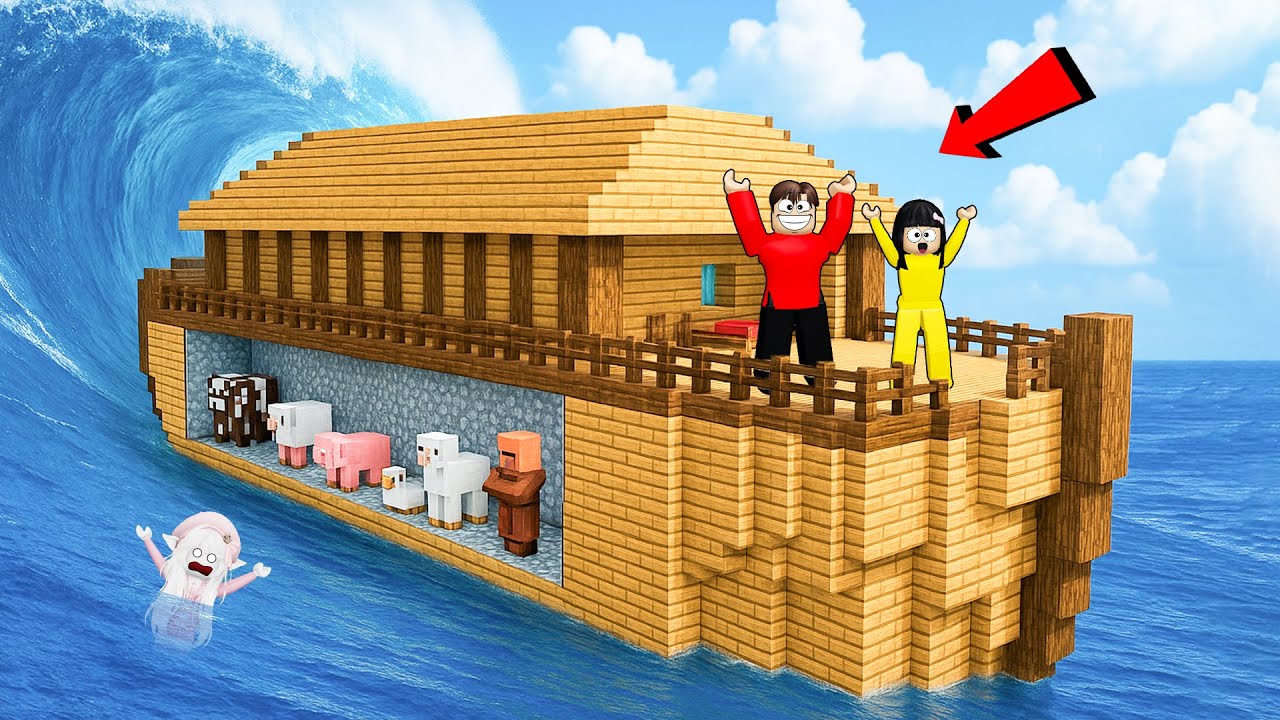 Roblox Flood Survival: Build a Rescue Ark to Save Friends
