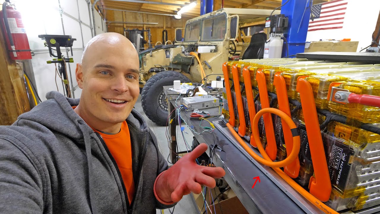 Military Humvee EV Conversion: Tesla Power & Wiring