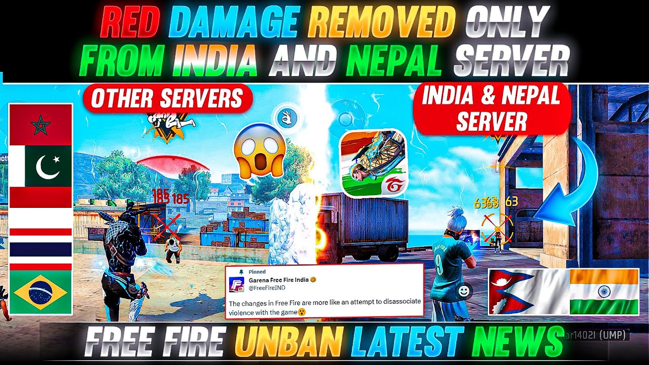 Why Free Fire Removed Red Damage Numbers in India