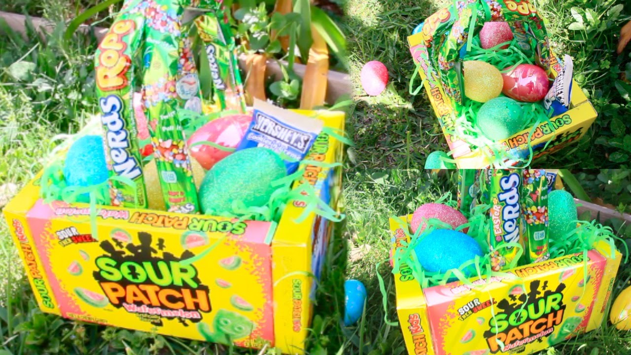 Create an Edible Easter Basket with Candy Boxes in 5 Minutes