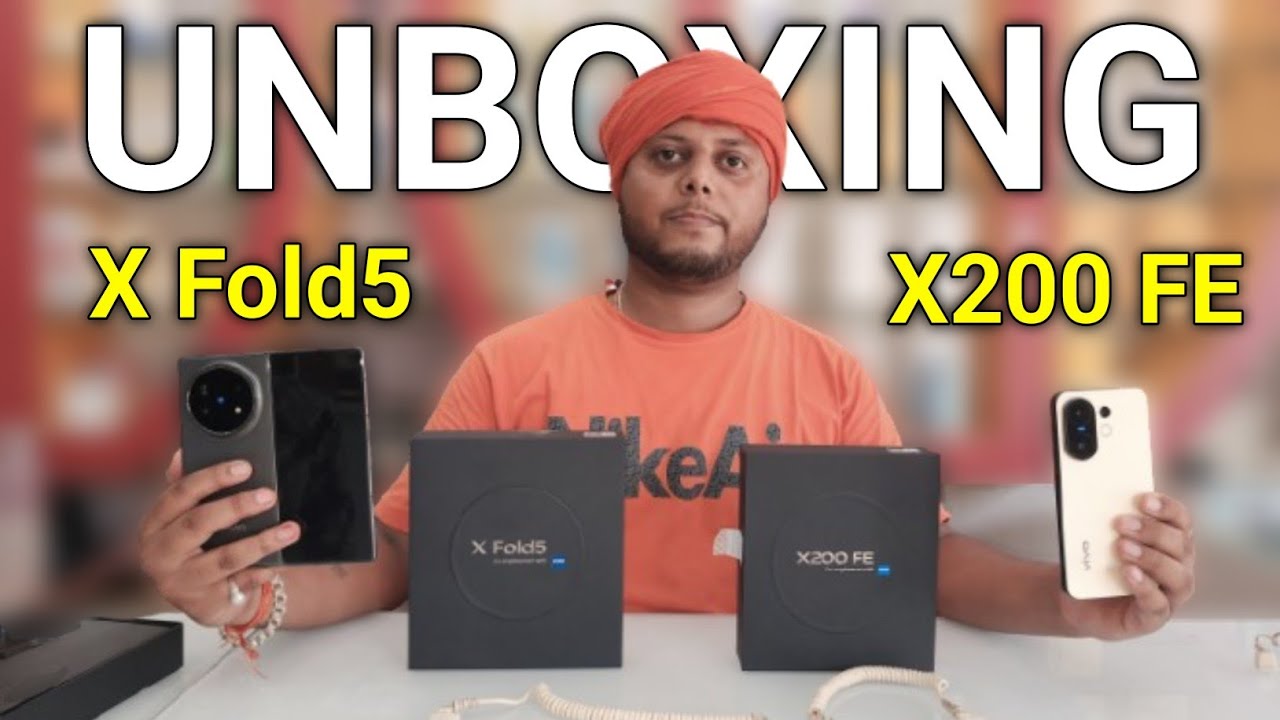 title：Vivo X200 FE vs XF Fold5: Unboxing & Specs Comparison