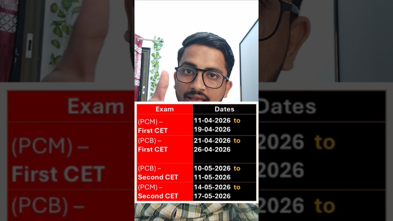 MHT CET 2024 Exam Dates: PCM and PCB Schedule