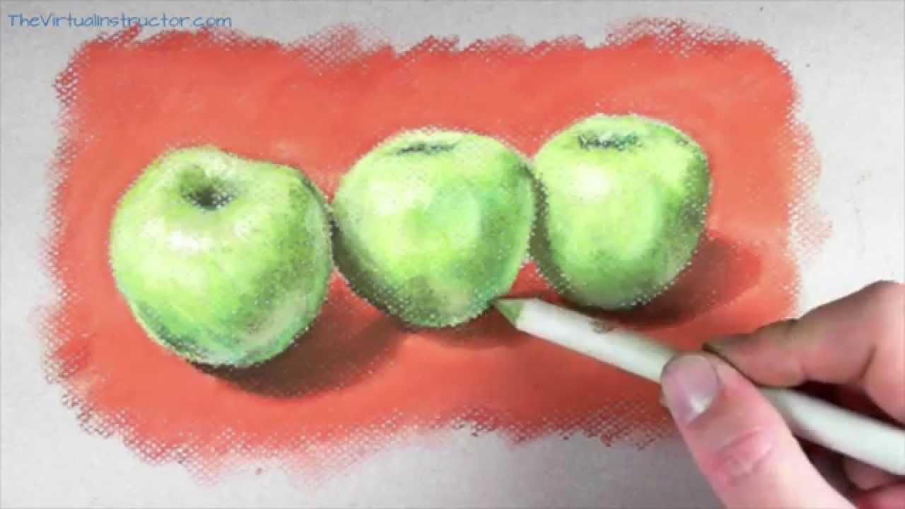 Master Realistic Apple Pastel Drawing: Texture & Light Techniques