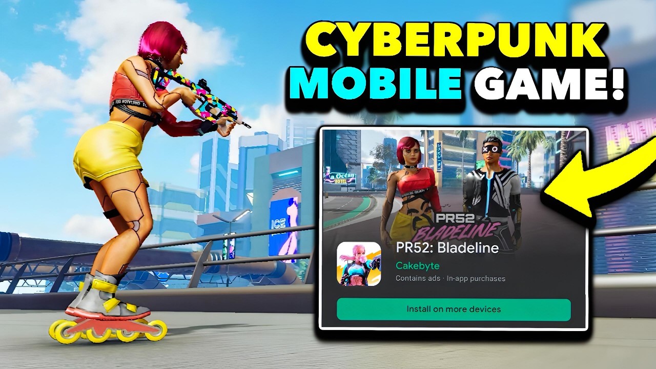 PR52 Blade Line Review: Cyberpunk Mobile Battle Royale Gameplay