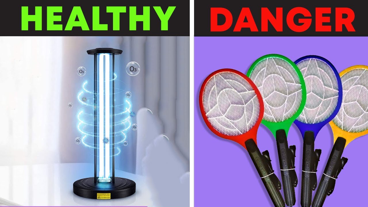 title:Best Safety Gadgets: Touch-Free Sanitizer & UV Lamp for Home/Office