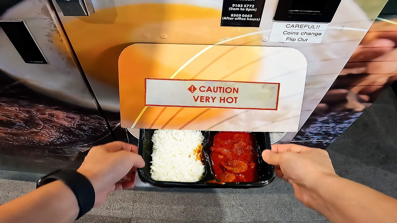 Hot Malay Meals from Singapore Vending Machines
