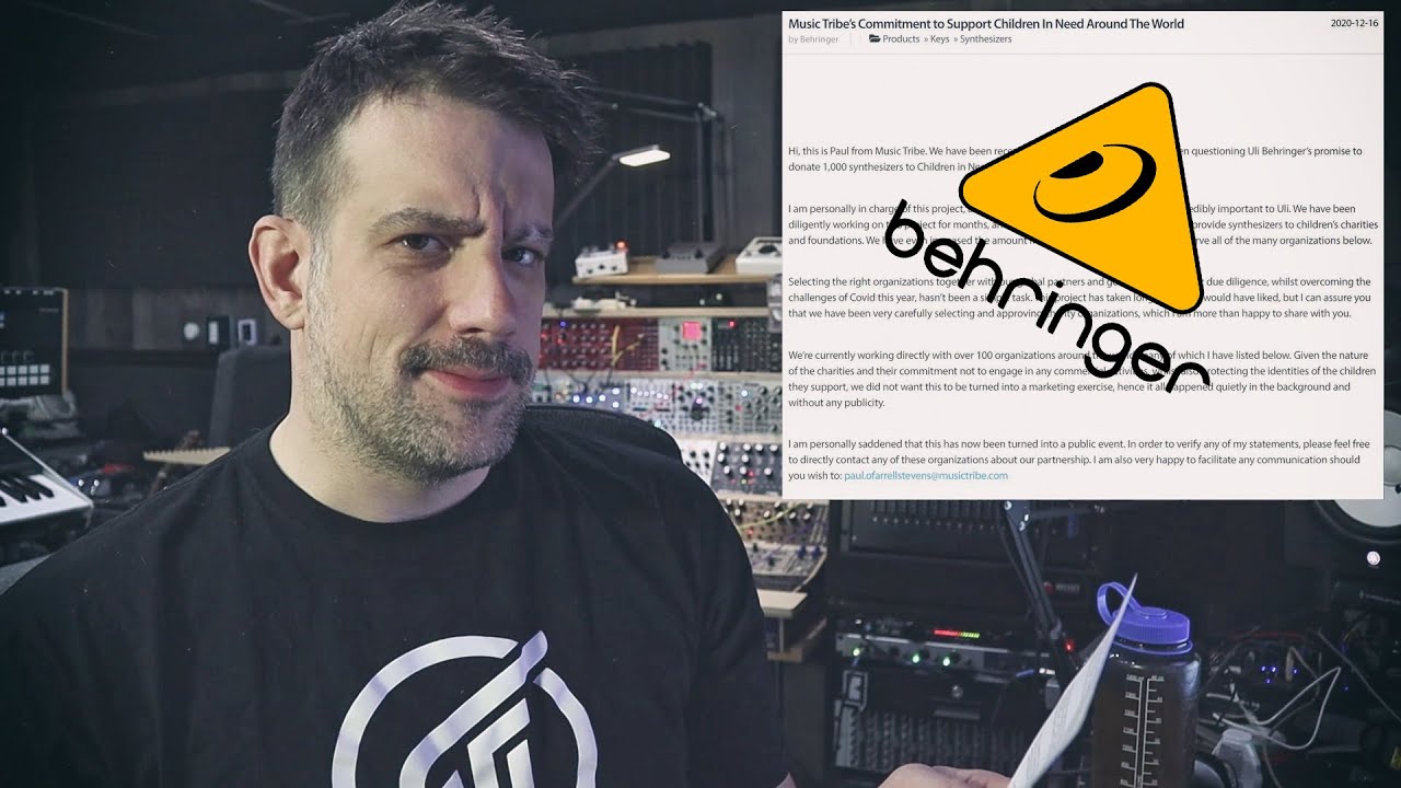 Behringer Synth Donation Controversy: Verified Facts