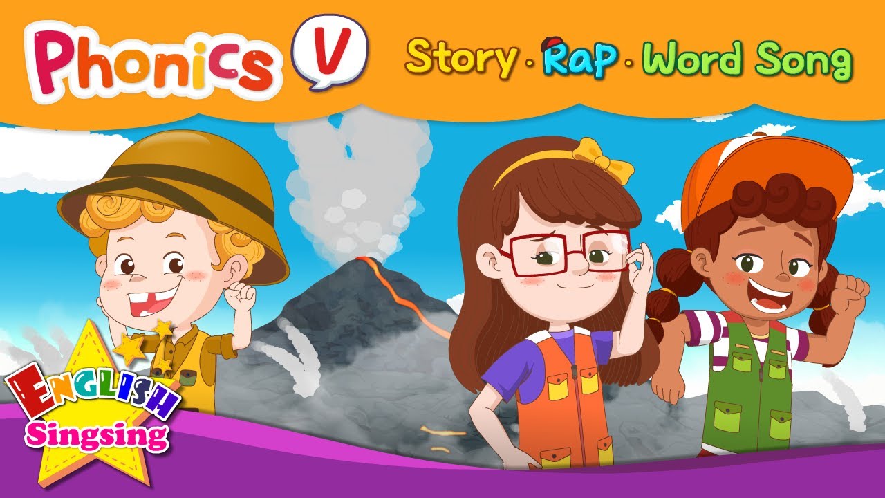 Volcano Phonics Song for Kids | Learn English Vocabulary