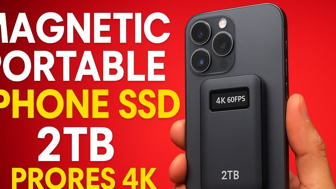 2TB Magnetic iPhone SSD: Pro 4K Video Storage Solution
