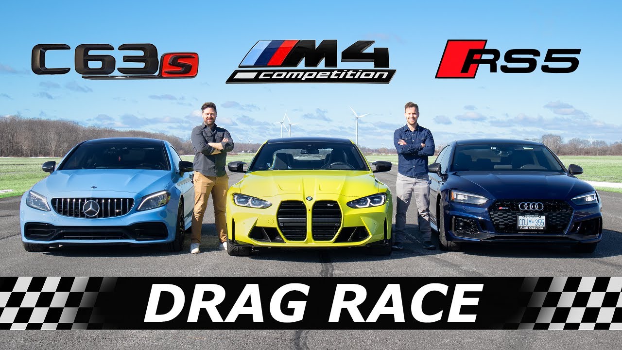 BMW M4 vs Audi RS5 vs AMG C63 S: Drag Race Results Revealed