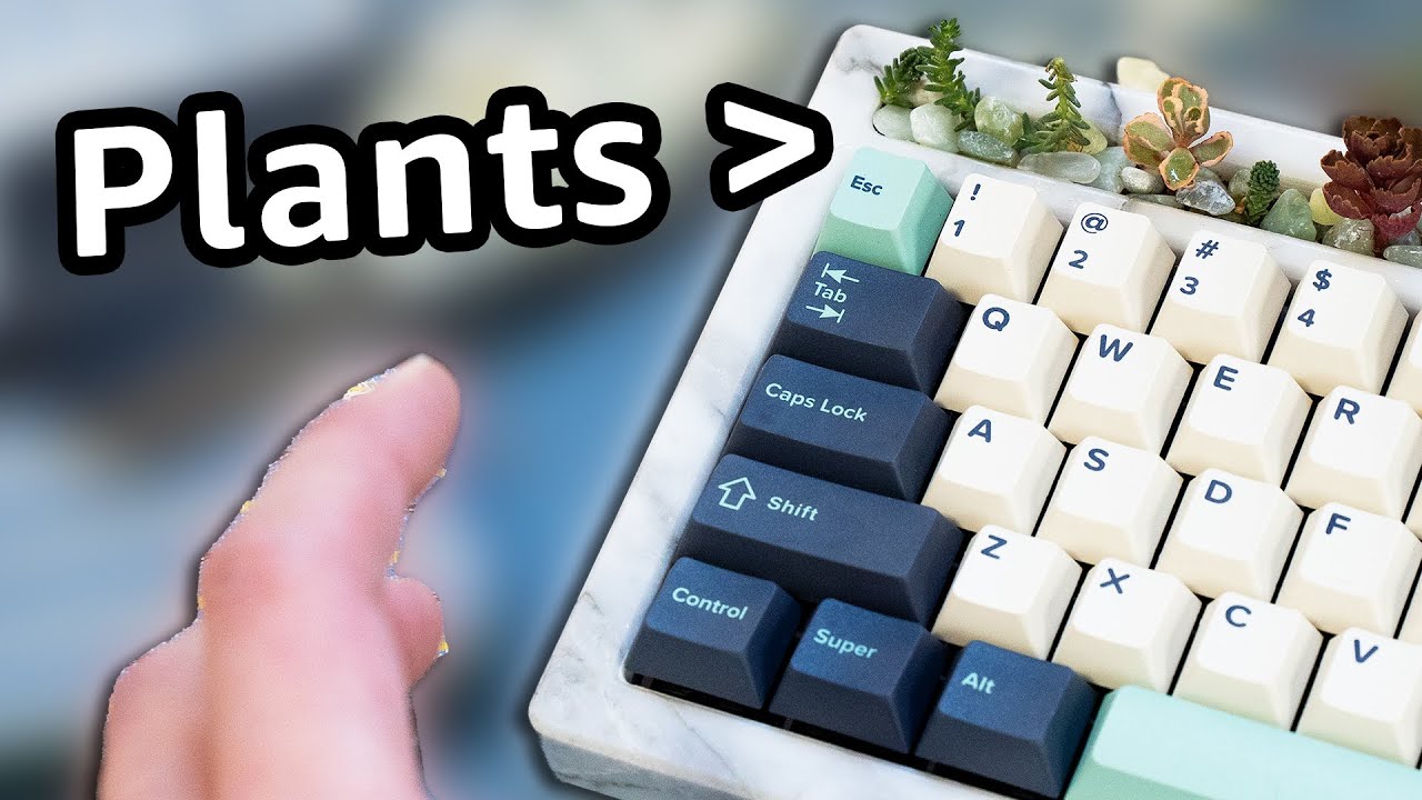 Succulent Keyboard DIY: Marble Tech Garden Build Guide
