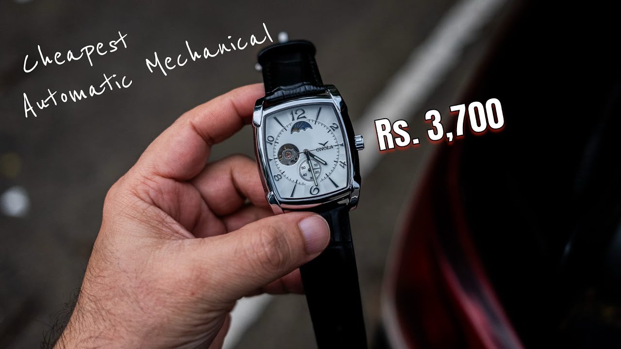 Onala Rectangular Mechanical Watch Review Under ₹4000