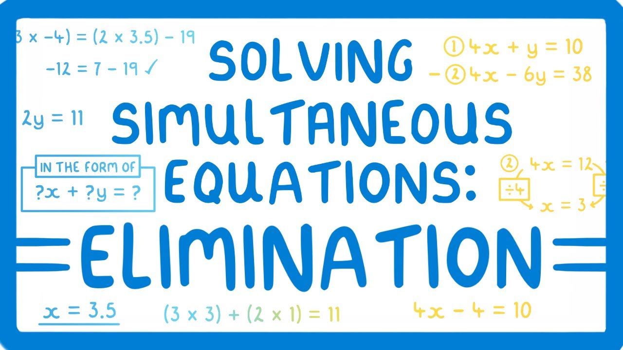 Master Elimination Method: Solve Simultaneous Equations Easily
