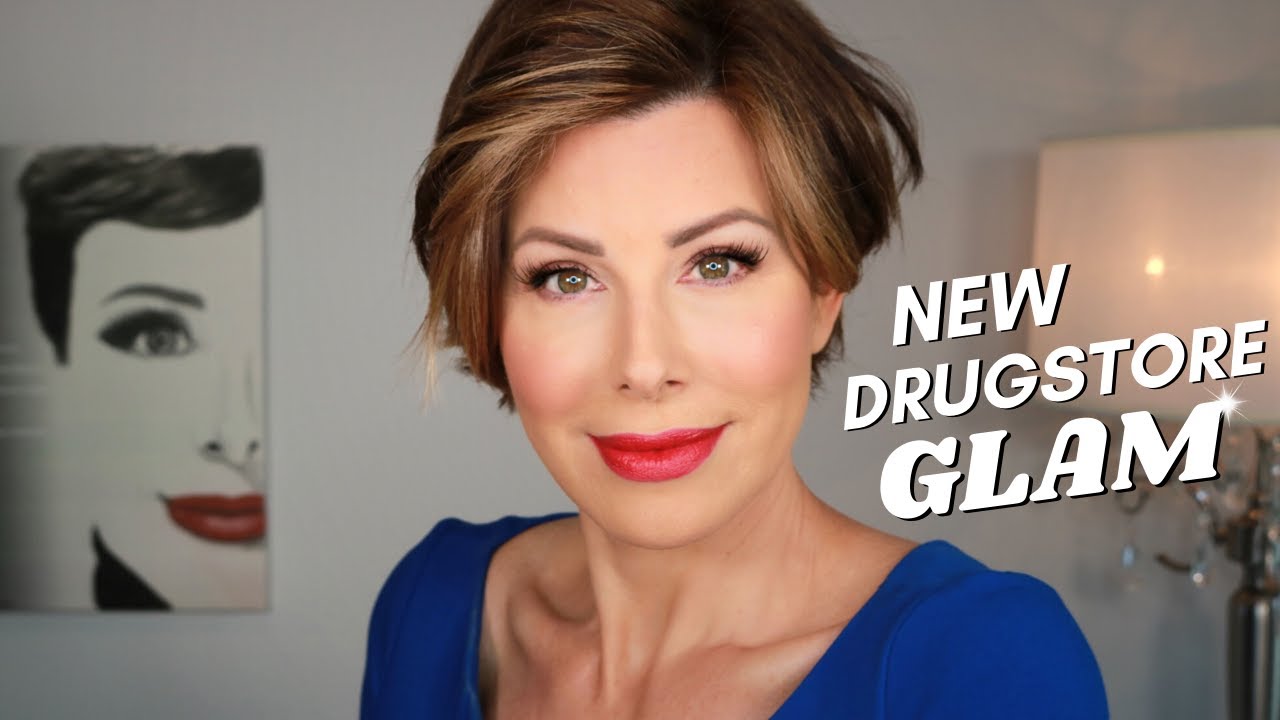 Bold Drugstore Glam Makeup Tutorial with Red Lips