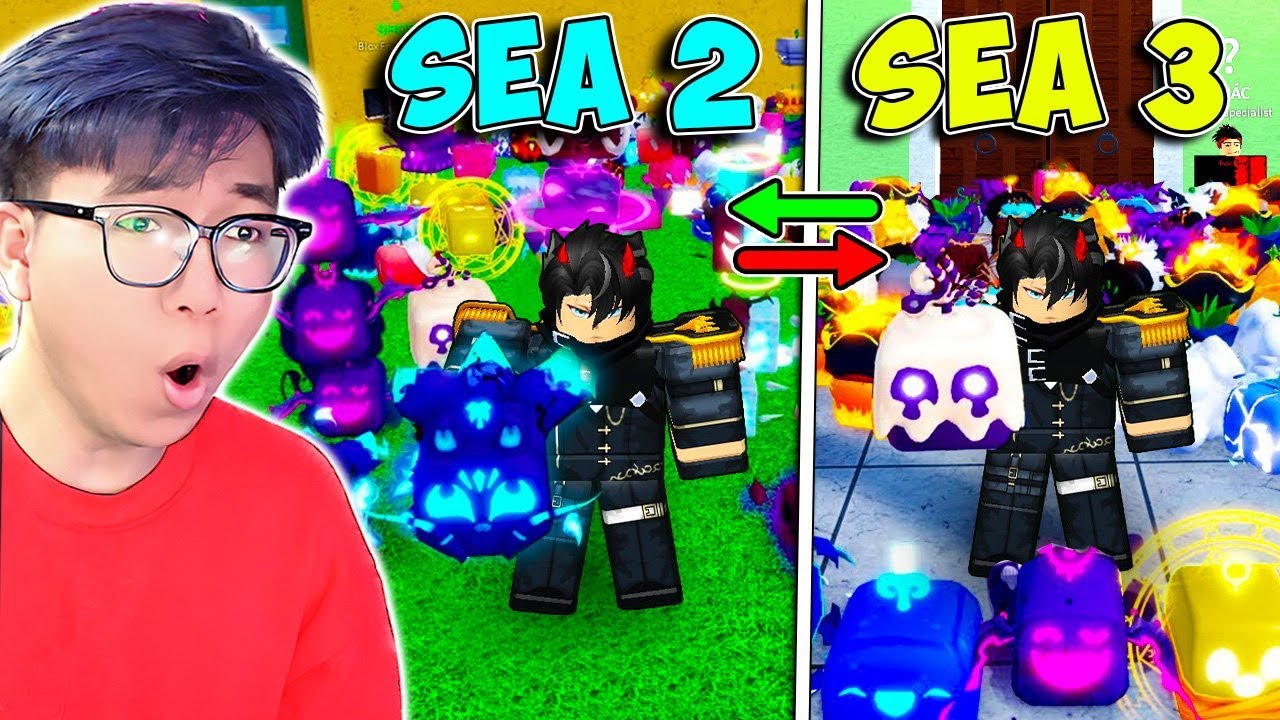 Blox Fruits Sea 2 vs Sea 3: 100-Spin Showdown & Giveaways