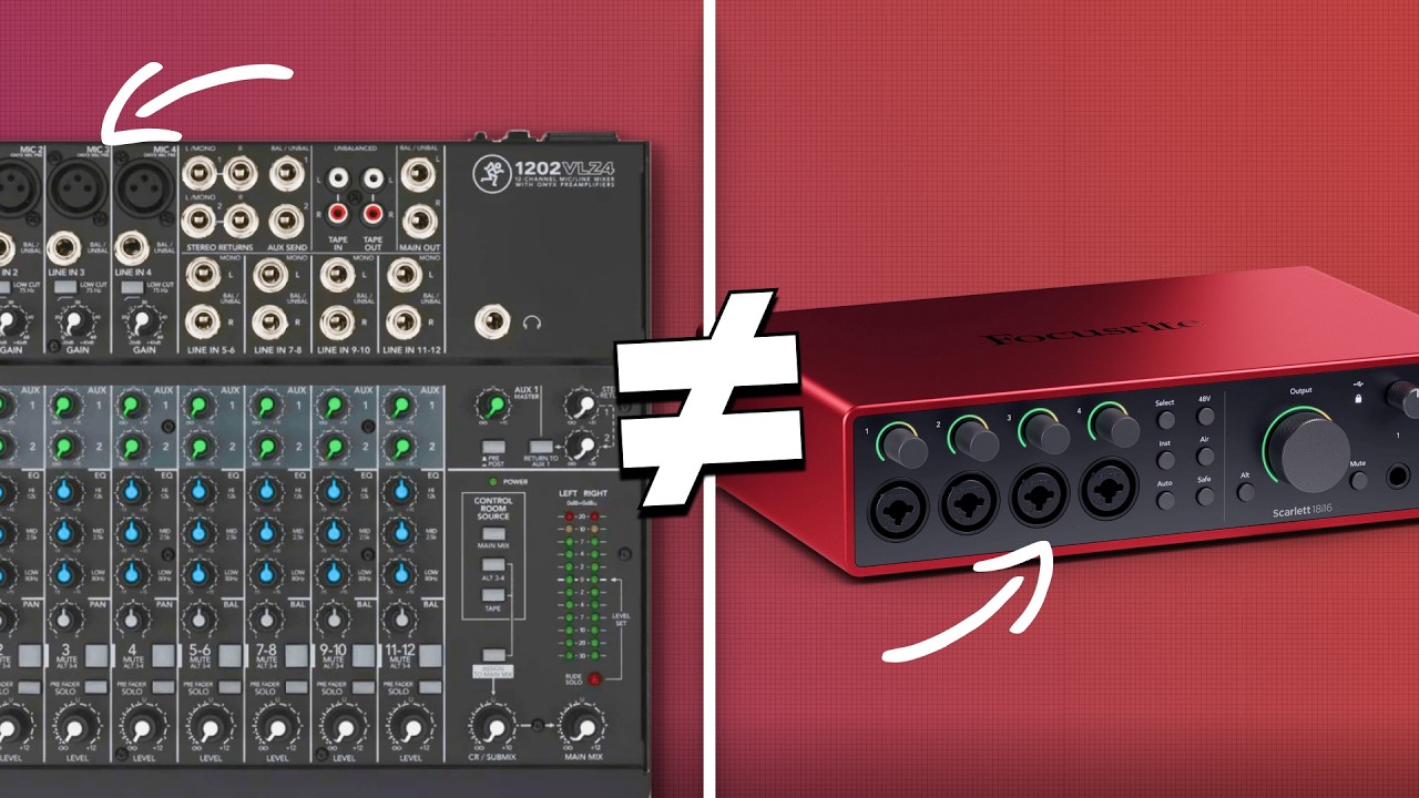 Mixer vs Audio Interface: Why Separate Tracks Matter