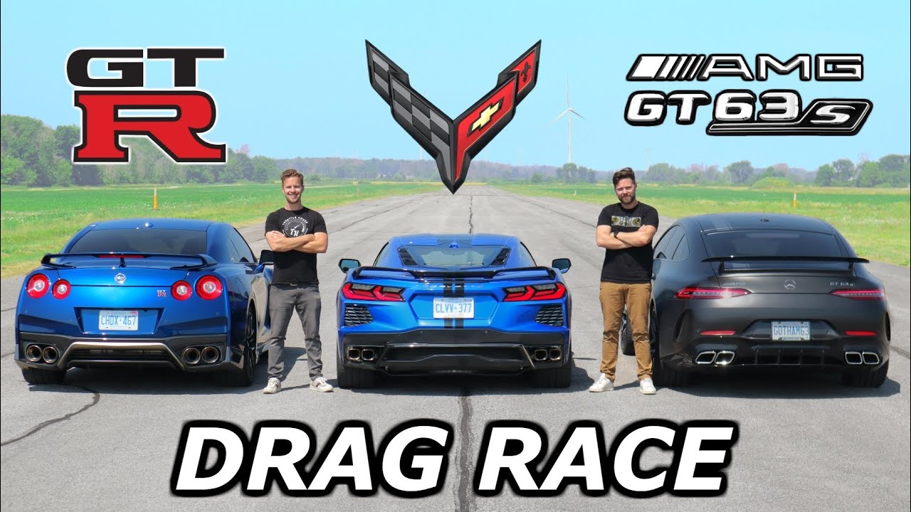 Corvette Beats AMG & GT-R in Drag Race: Weight Trumps Power