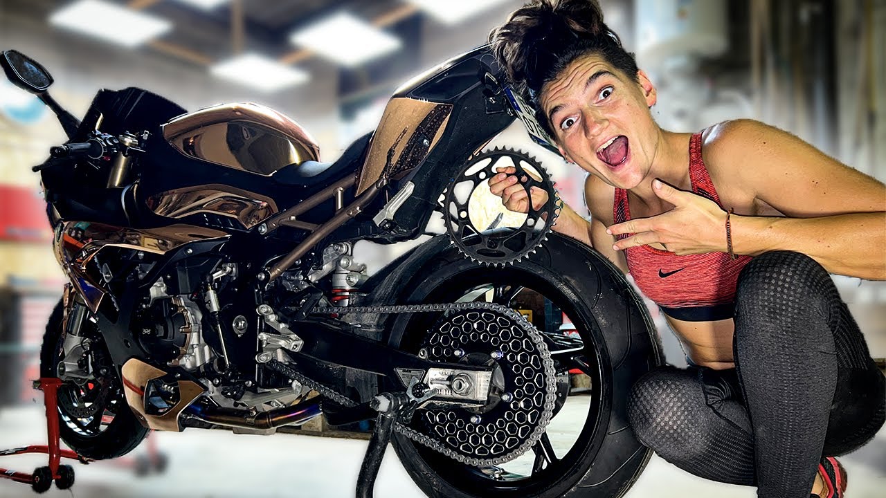 BMW S1000RR Drift Mods: Sprocket & Chain Guide