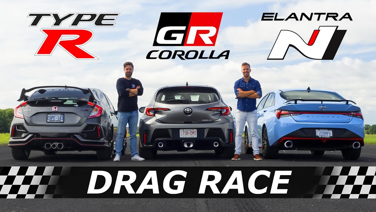 GR Corolla vs Civic Type R vs Elantra N: Track Tested