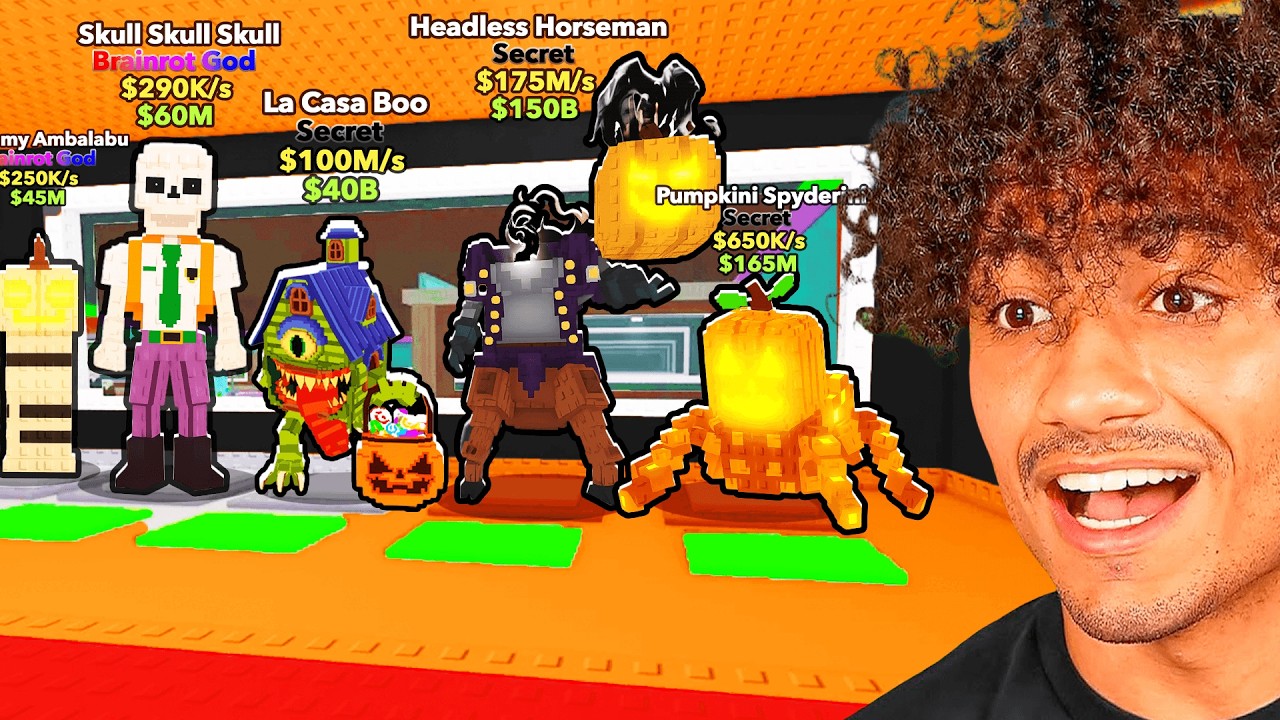 Steel Brain Halloween Update Guide: New Lucky Blocks & Brain Rods