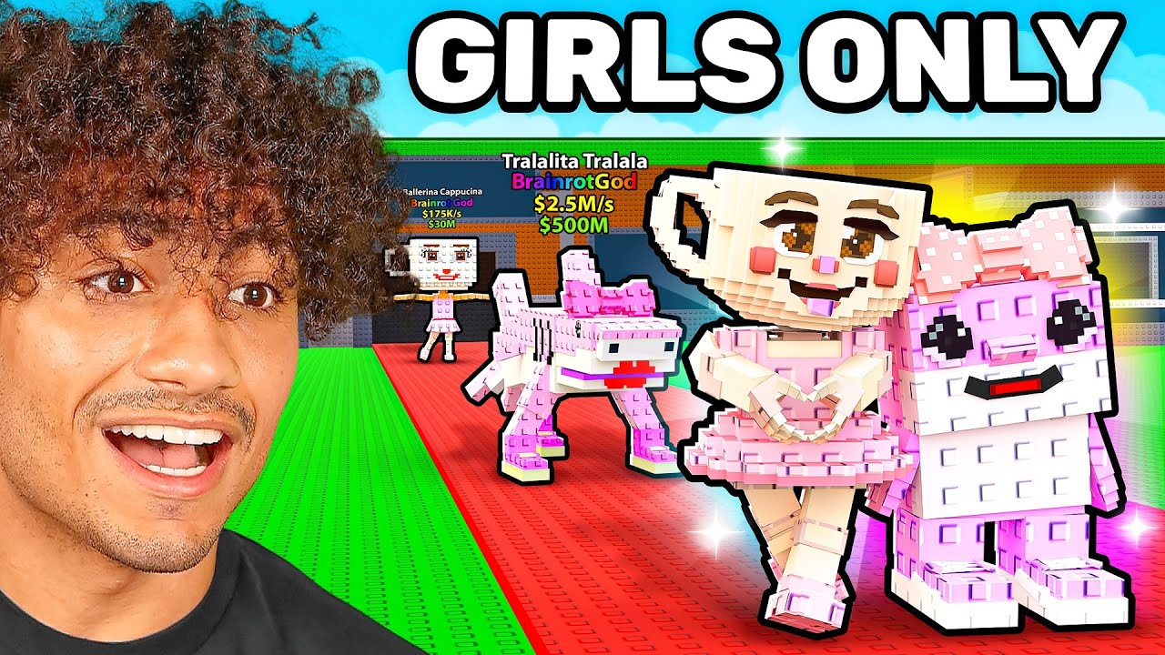 Girl Only Brain Rot Challenge: $0 to Trillion Robux Guide