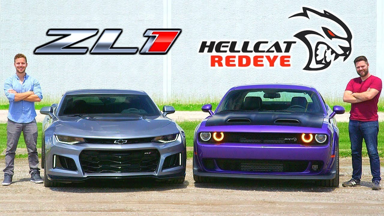 Camaro ZL1 vs Hellcat Redeye: Ultimate Muscle Car Showdown