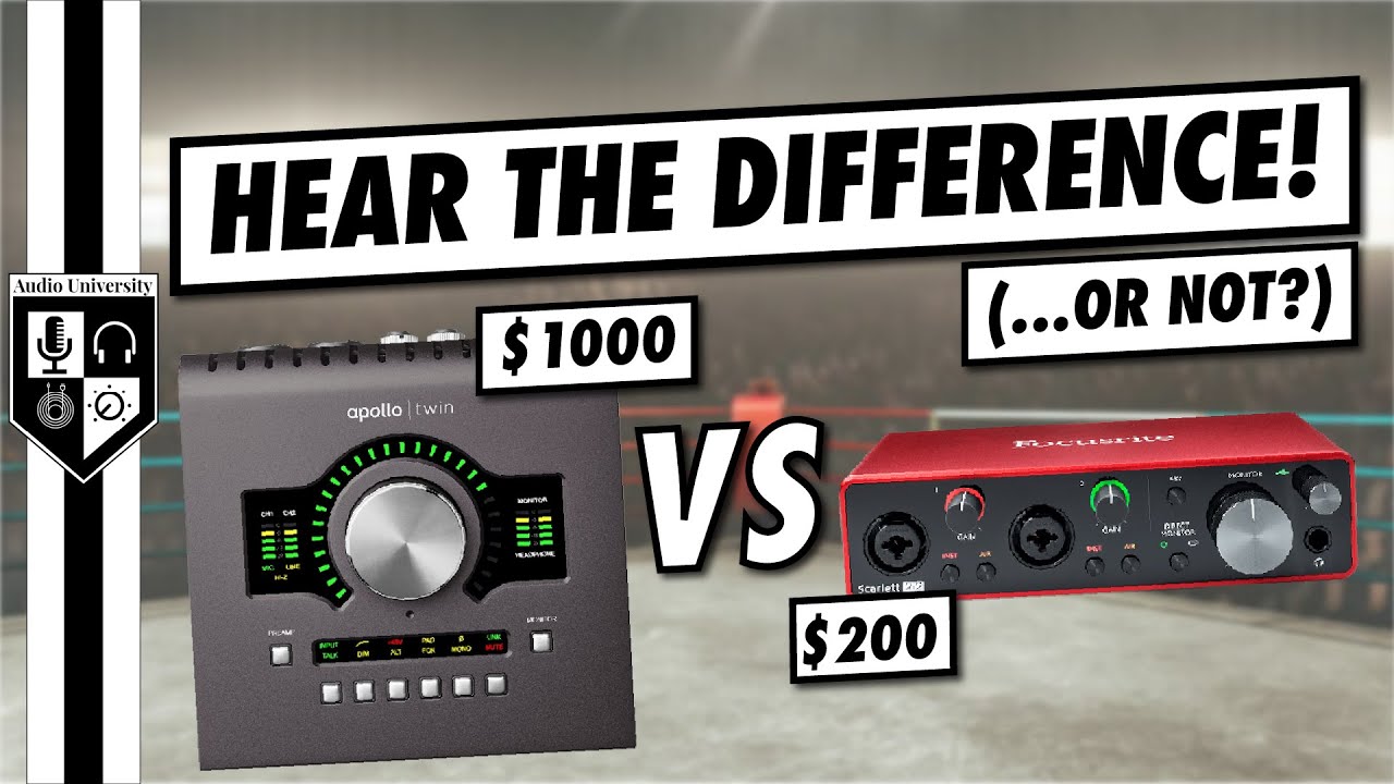Focusrite vs Apollo Twin: Can You Hear the $800 Difference?