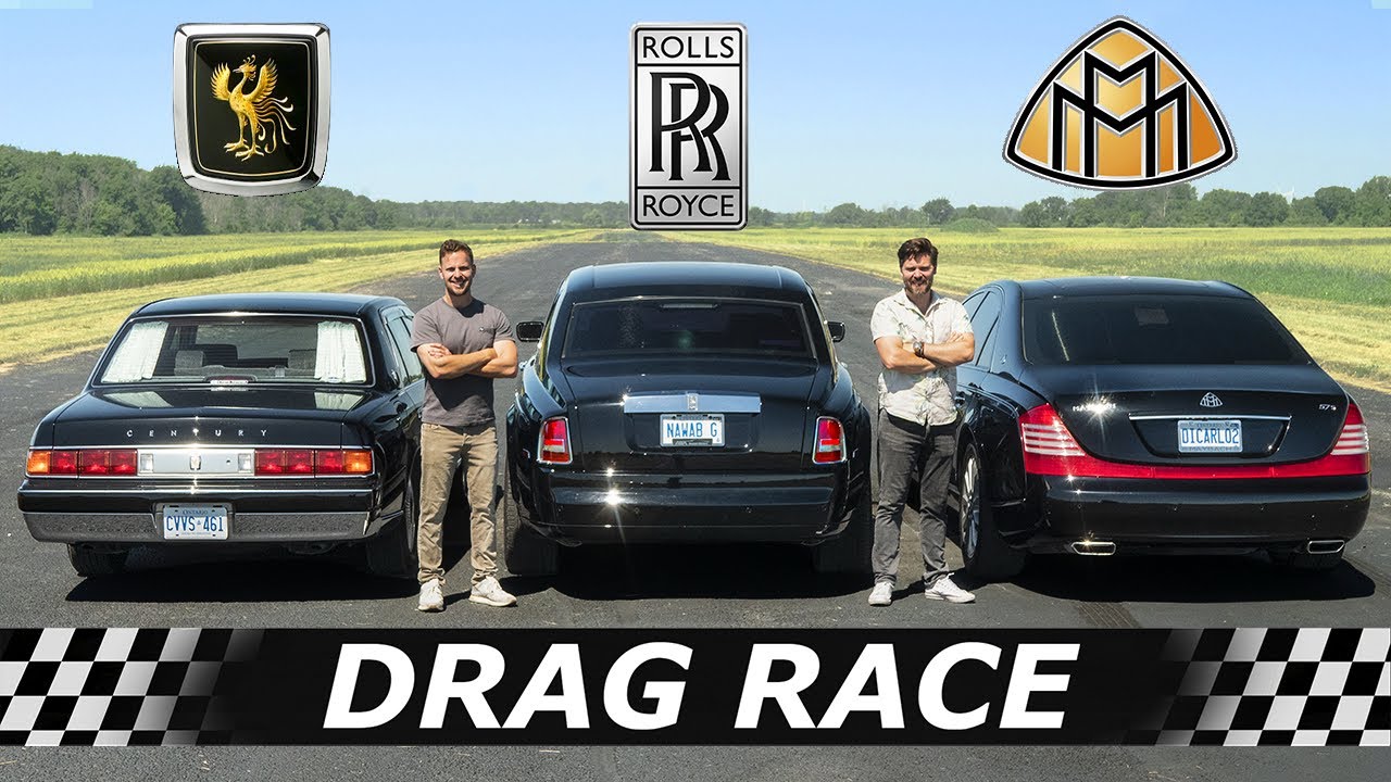 2000s V12 Luxury Sedan Drag Race: Century vs Phantom vs Maybach