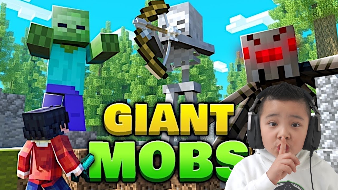 Minecraft Giant Mobs Mod: Ultimate Surprise Reactions!