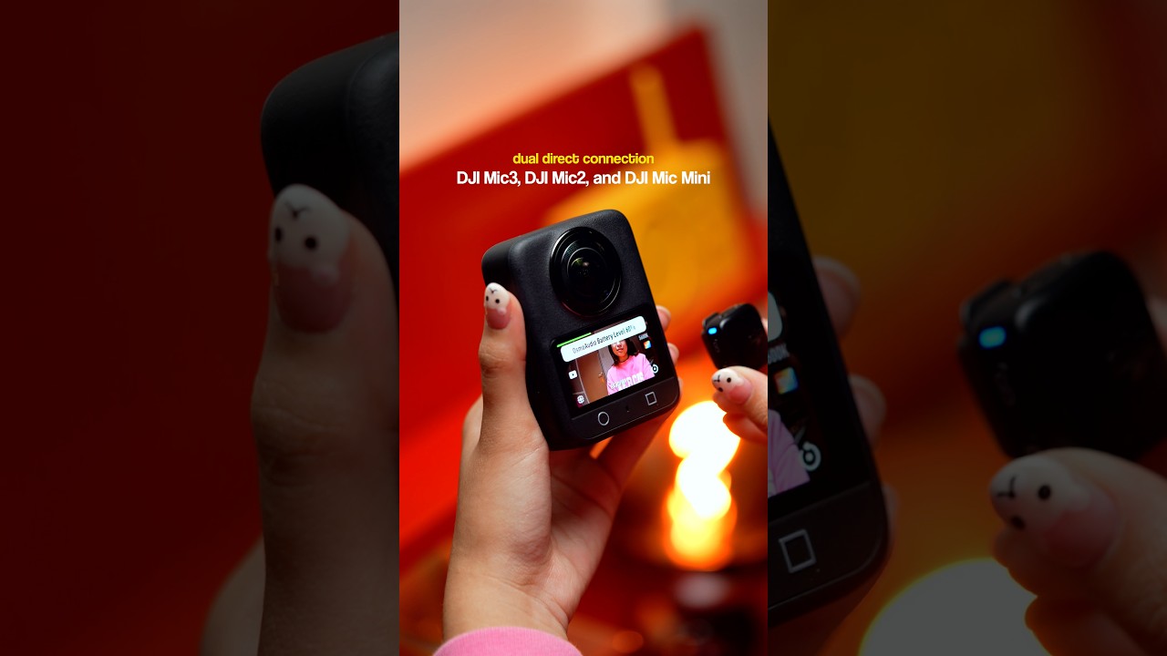 DJI Osmo 360 Review: DJI Mic Integration Advantage