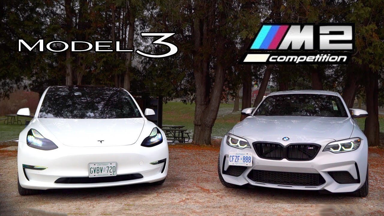 Tesla Model 3 vs BMW M2 Competition: $60K Performance Verdict