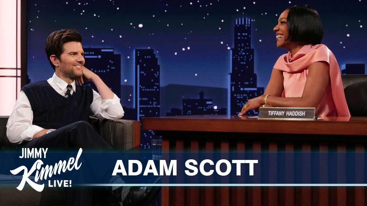 Adam Scott Shares Parenting Struggles & Severance Insights with Tiffany Haddish