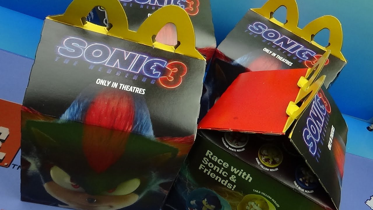 Sonic 3 Happy Meal Toys Review: Unboxing & App Game Guide