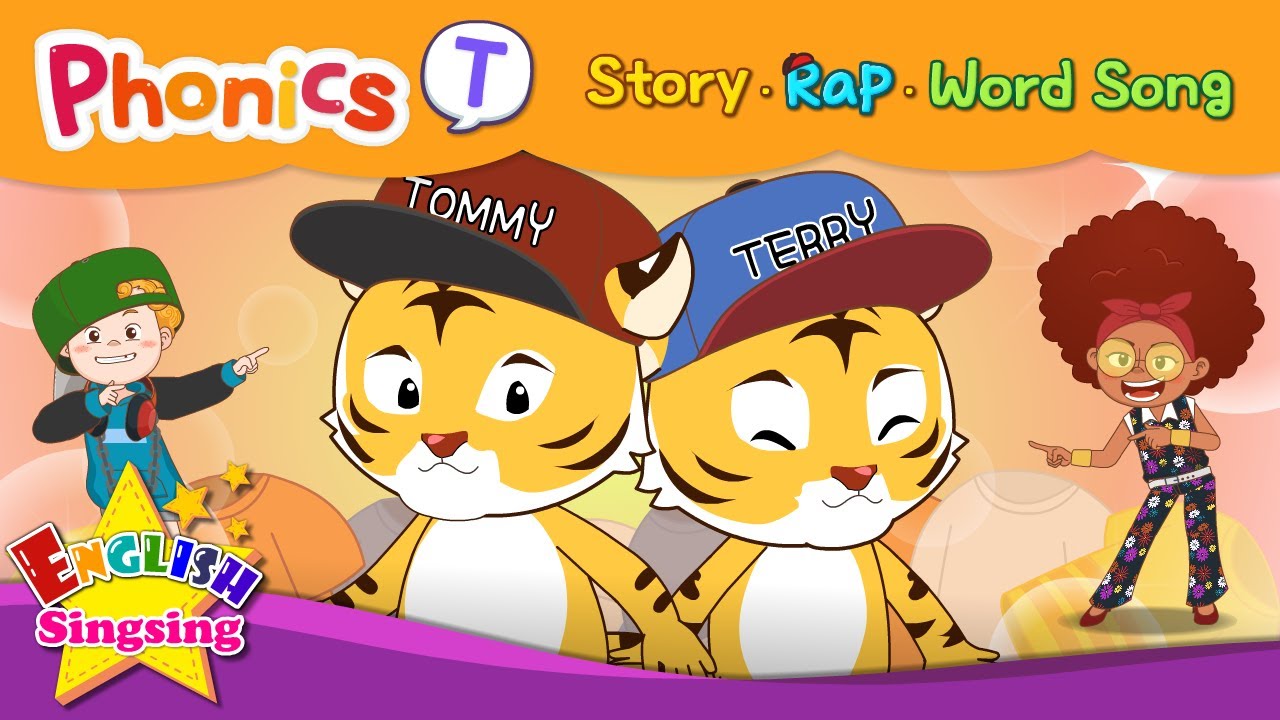 Two Tiny Tigers: Fun Phonics Story for Letter T Sound