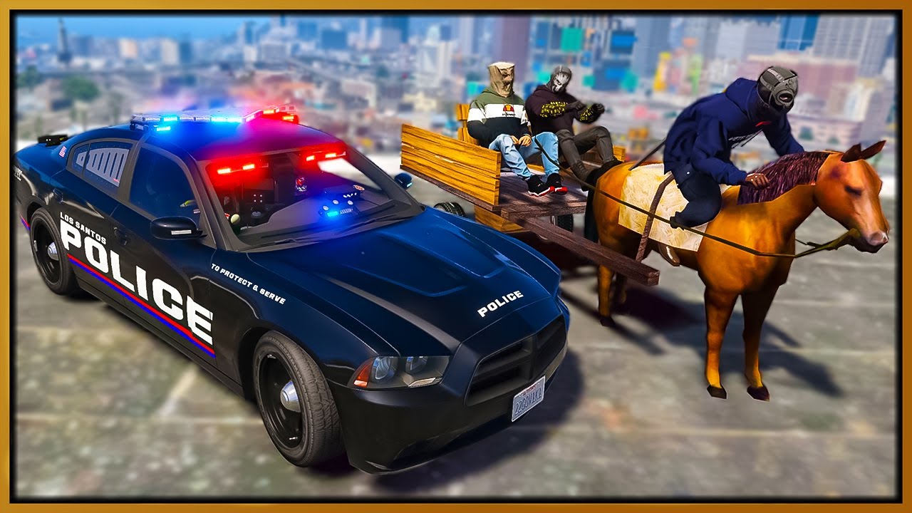 GTA 5 Horse & Carriage Cop Chaos: Ultimate Stunt Guide