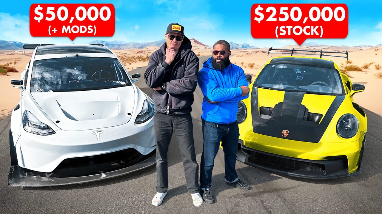 Can a Modified Tesla Model 3 Beat a Porsche GT3 RS on Track?