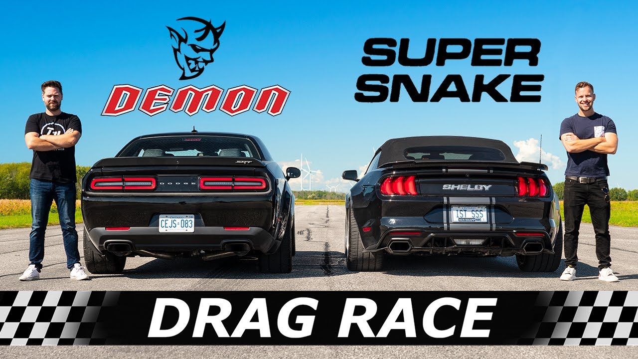 Shelby vs Demon Drag Race: 825HP Mustang Fails Against Dodge