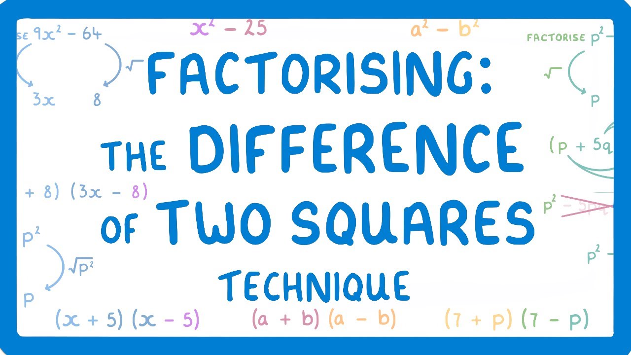 Master Difference of Squares Factoring in 5 Steps