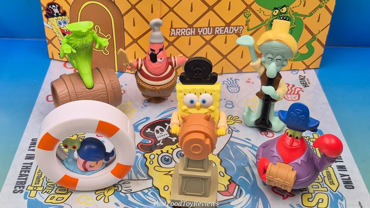 Burger King's 2025 SpongeBob Pirate Toys: Full Collectible Set Review
