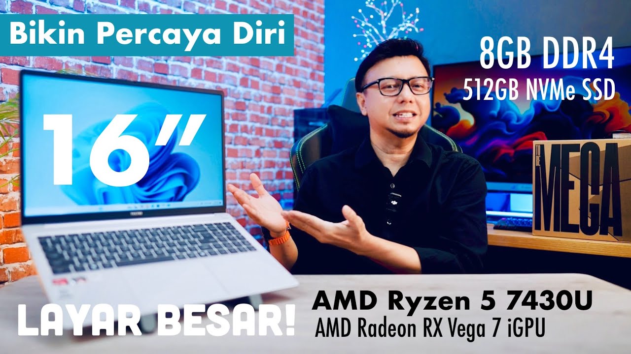 Tecno Megabook K16S Review: Premium 16" Laptop Under Rp 10 Million?