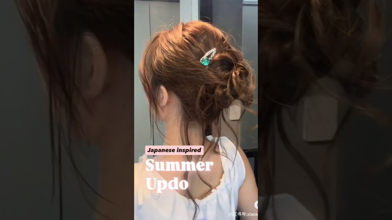 Japanese Summer Updo Tutorial: Light & Elegant Styling