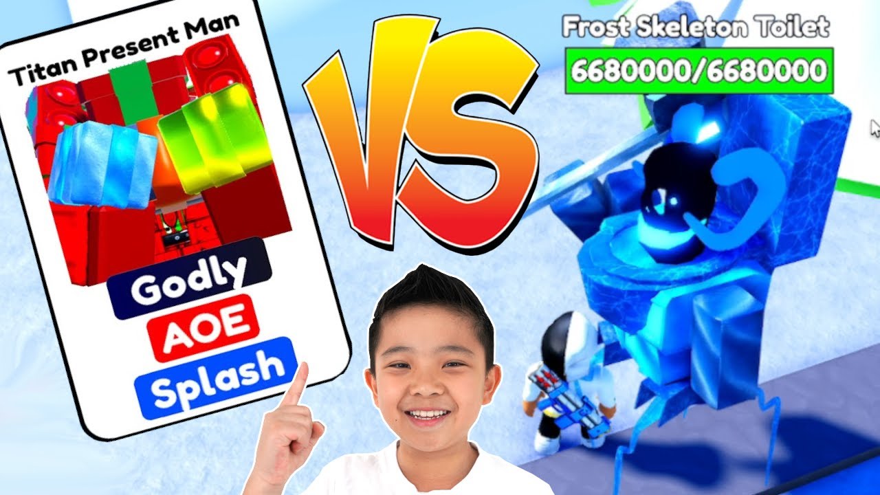Titan Present Man Strategy: Defeating 6M HP Frost Skeleton Toilet