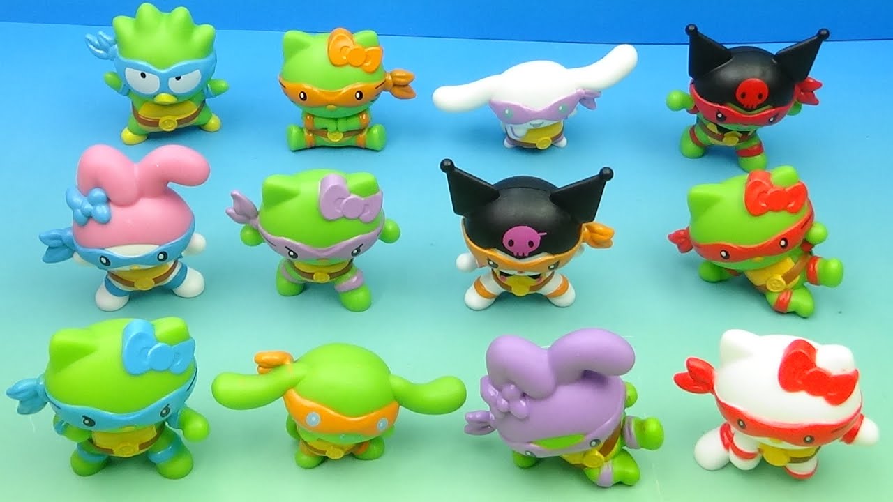 2025 TMNT x Hello Kitty McDonald's Toys: Full Set Review